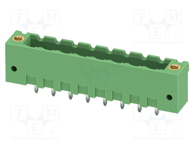PCB headers, nominal cross section: 2.5 mm?, color: green, n