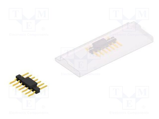Connector: pin strips; pin header; male; PIN: 7; 2.54mm; SMT; 1x7