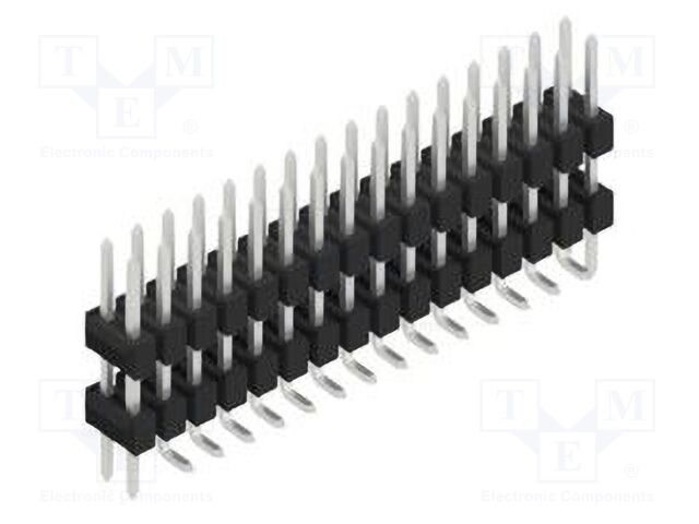 Connector: pin strips; pin header; male; PIN: 32; 2.54mm; SMT; 2x16