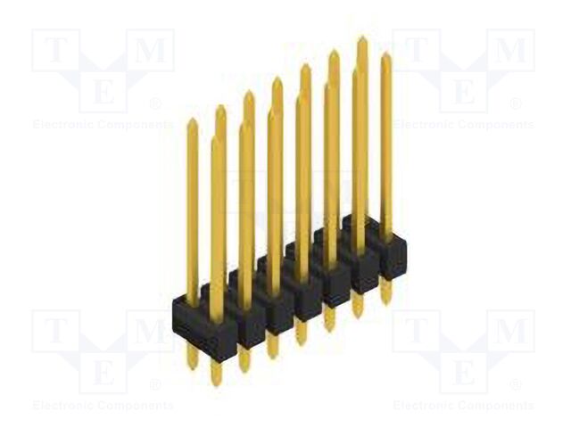 Connector: pin strips; pin header; male; PIN: 14; 2.54mm; THT; 2x7
