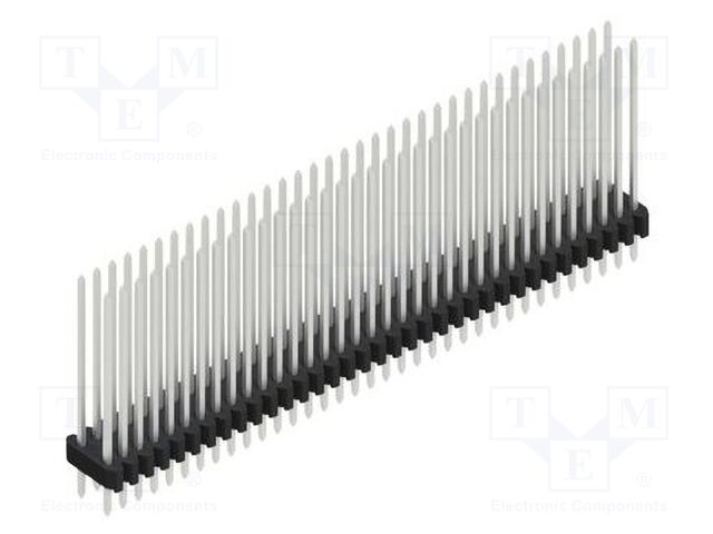 Connector: pin strips; pin header; male; PIN: 70; 1.27mm; THT; 2x35