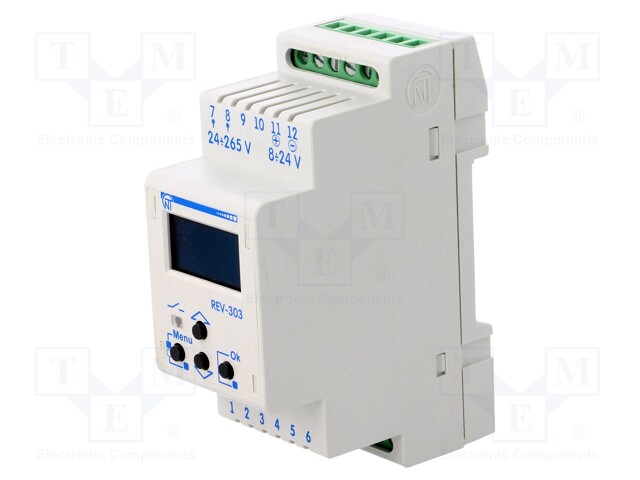 Programmable time switch; Range: 1 year; SPDT; 24÷265VAC; 8÷24VDC