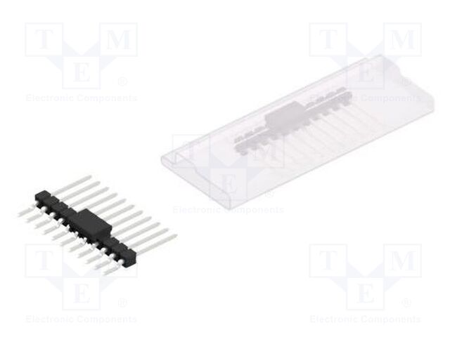 Connector: pin strips; pin header; male; PIN: 11; 2.54mm; SMT; 1x11