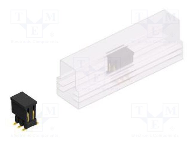 Connector: pin strips; pin header; male; PIN: 6; 2.54mm; SMT; 2x3