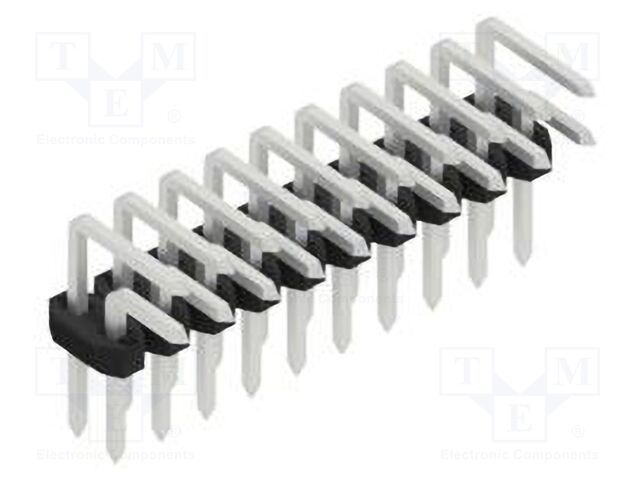 Connector: pin strips; pin header; male; PIN: 20; 2mm; THT; 2x10