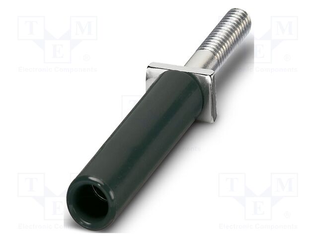 Test socket; screw terminal; PA; ways: 1; W: 5mm; H: 5mm; Body: black