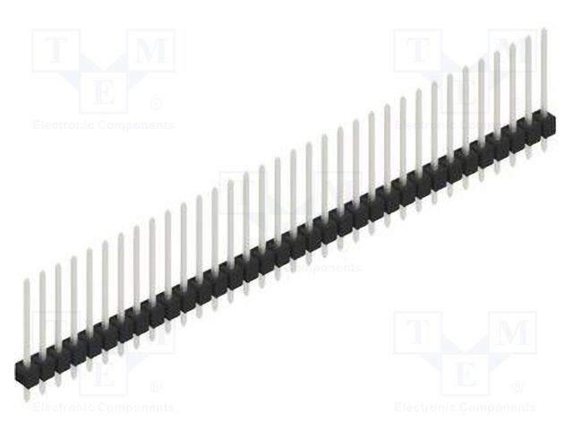 Connector: pin strips; pin header; male; PIN: 34; 2.54mm; THT; 1x34