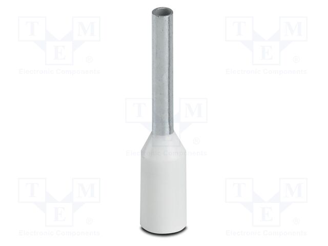 Tip: bootlace ferrule; insulated; copper; 0.5mm2; Bit len: 8mm