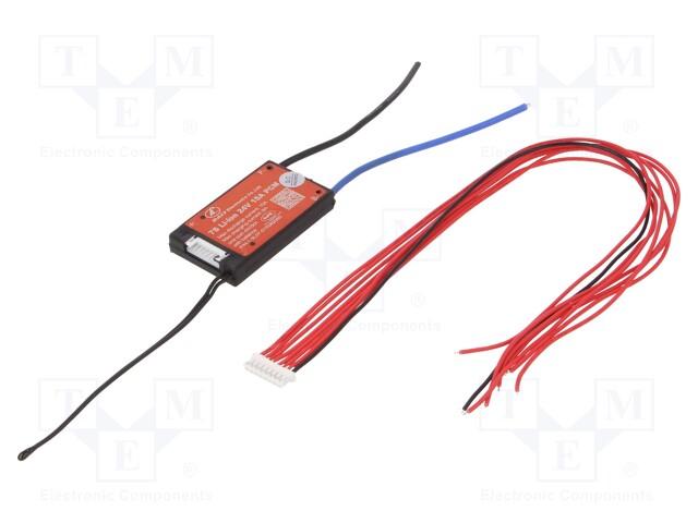 PCB protection; Li-Ion; 37x62x9mm; 15A; 25.9VDC