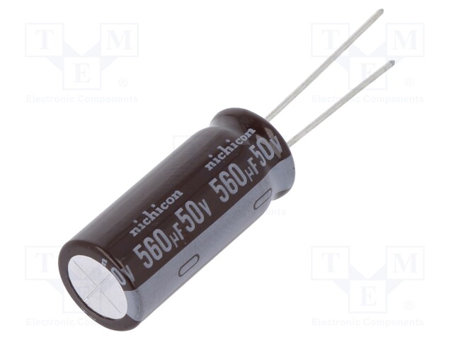 Capacitor: electrolytic; low impedance; THT; 560uF; 50VDC; ±20%