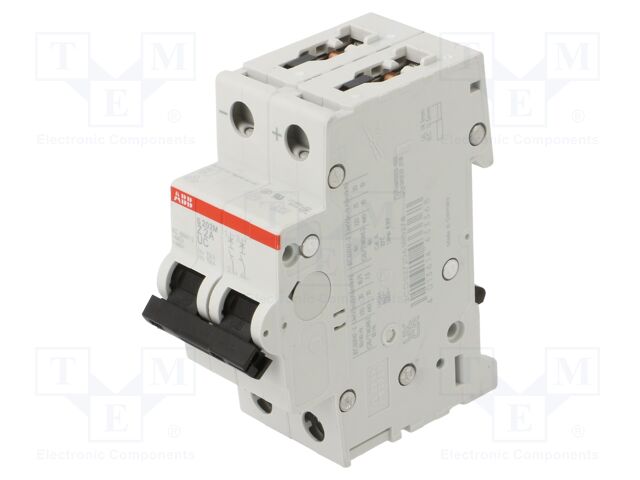 Circuit breaker; 400VAC; 400VDC; Inom: 2A; Poles: 2; Charact: Z; 10kA