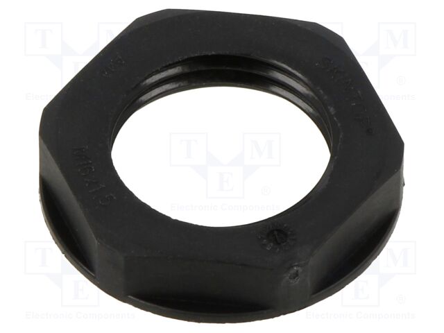 Nut; M16; polyamide; 22mm; black; Thread: metric; SKINTOP® GMP-HF-M