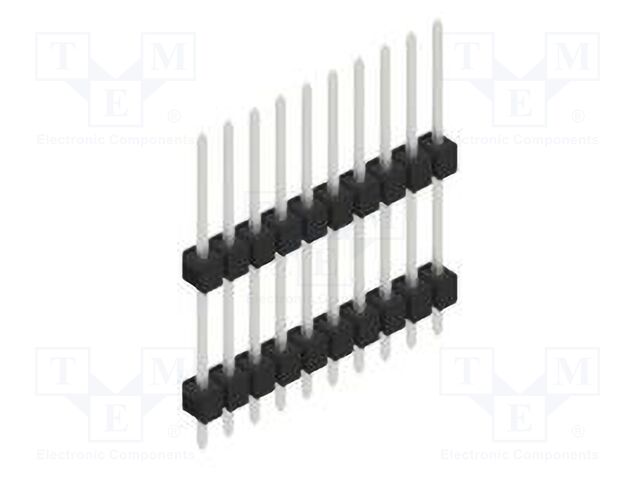 Connector: pin strips; pin header; male; PIN: 10; 2.54mm; THT; 1x10
