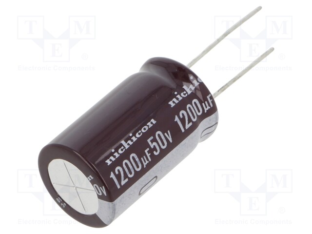 Capacitor: electrolytic; low impedance; THT; 1200uF; 50VDC; ±20%