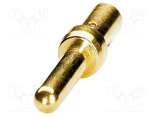 Contact; male; CuZn; gold-plated; crimped