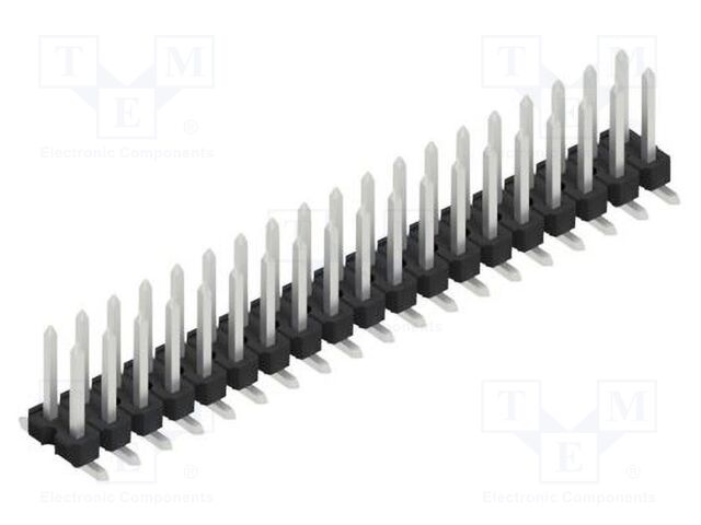 Connector: pin strips; pin header; male; PIN: 38; 2.54mm; SMT; 2x19