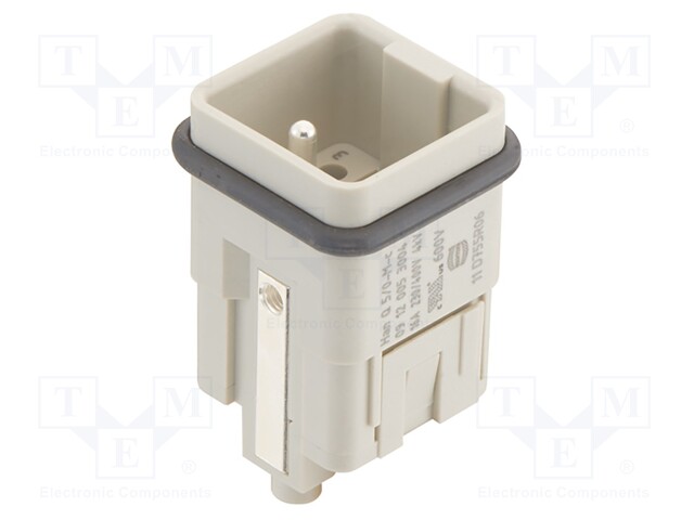 HEAVY DUTY CONN, INSERT, PLUG, 5+PE POS