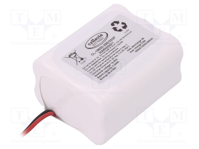 Re-battery: Li-Ion; Cell: SAMSUNG; MR18650; 10.95V; 5200mAh; 150mm