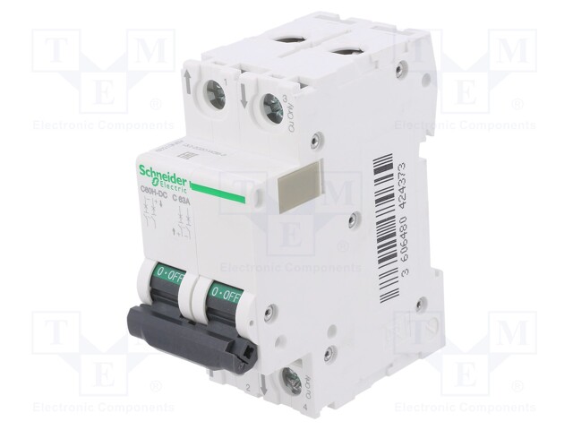 Circuit breaker; 500VDC; Inom: 20A; Poles: 2; DIN; Charact: C; 20kA