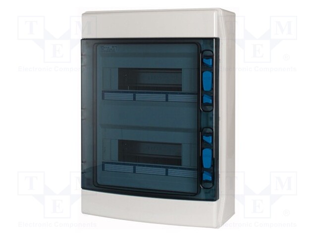 Enclosure: for modular components; IP65; white; No.of mod: 24