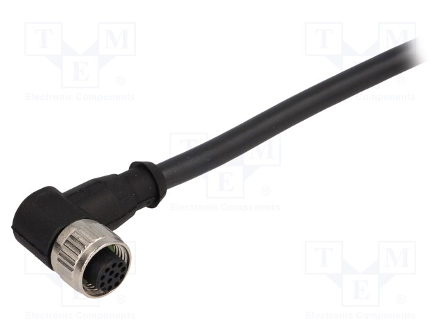 Plug; M12; PIN: 12; female; A code-DeviceNet / CANopen; 1m; cables