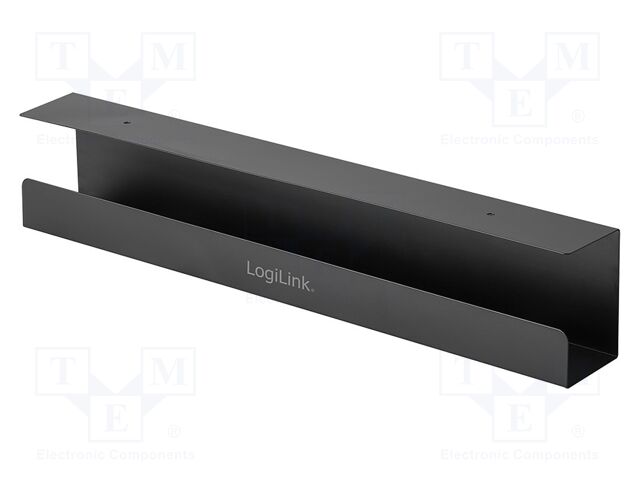 Cable box; black; W: 114mm; L: 600mm; polyester; H: 76mm