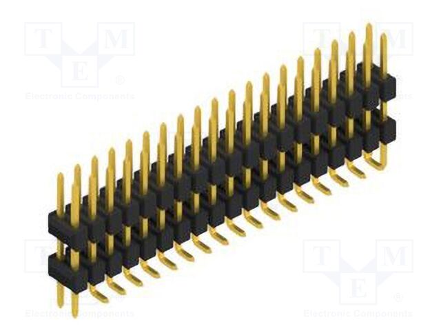 Connector: pin strips; pin header; male; PIN: 38; 2.54mm; SMT; 2x19