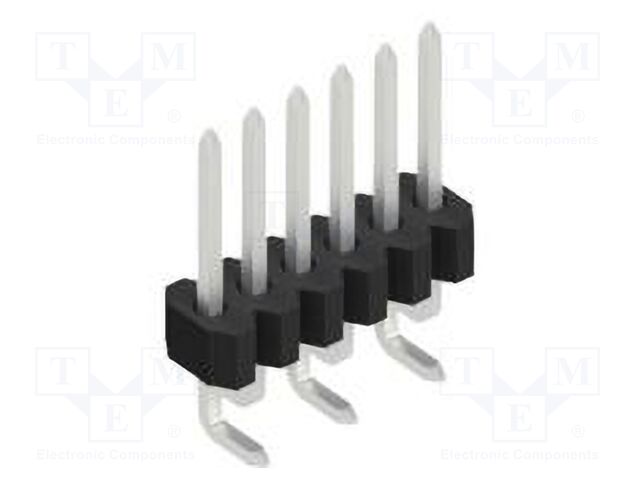 Connector: pin strips; pin header; male; PIN: 6; 1.27mm; SMT; 1x6
