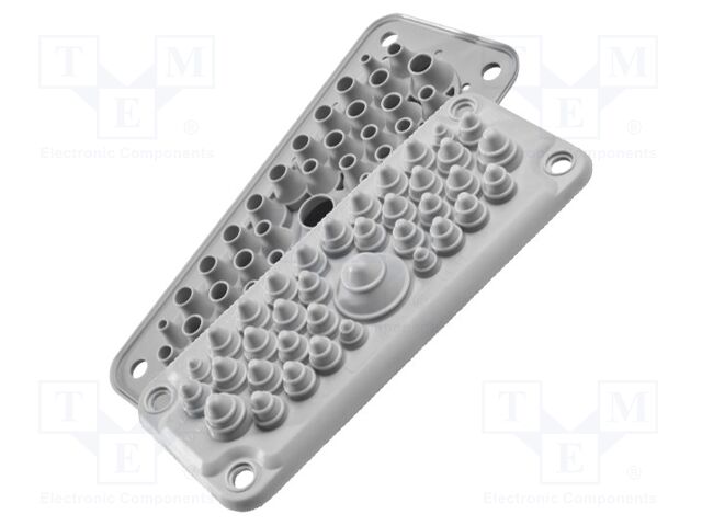 Multigate grommet; black; Holes no: 37; -40÷100°C; UL94V-0; IP67