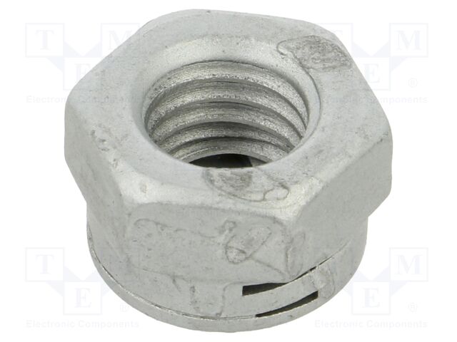 Nut; hexagonal; M10; zinc plated steel; 11mm; ISO 898-2