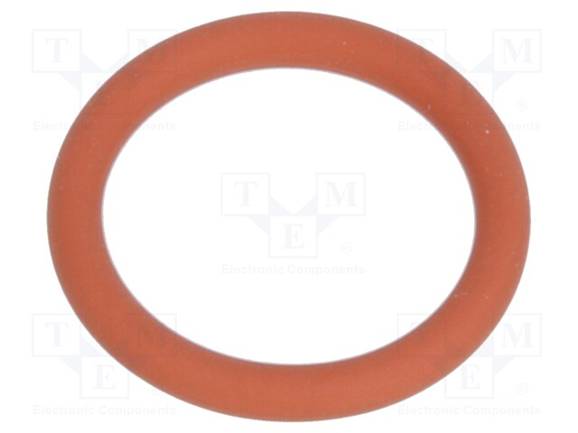 O-ring gasket; VMQ; D: 2mm; Øint: 43mm; PG36; red; -60÷250°C