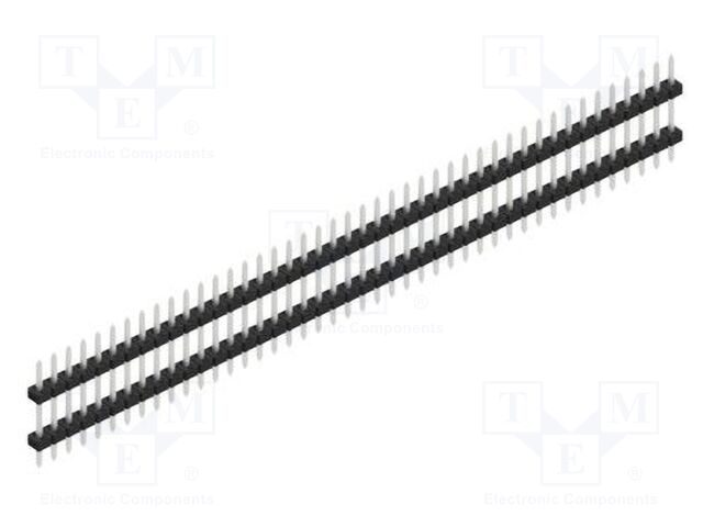 Connector: pin strips; pin header; male; PIN: 44; 2mm; THT; 1x44