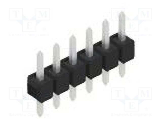 Connector: pin strips; pin header; male; PIN: 6; 2.54mm; THT; 1x6