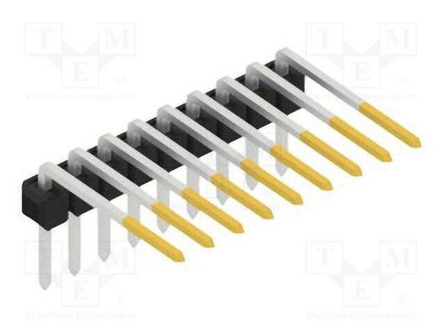Connector: pin strips; pin header; male; PIN: 9; 2.54mm; THT; 1x9