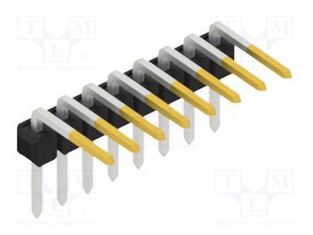Connector: pin strips; pin header; male; PIN: 8; 2.54mm; THT; 1x8