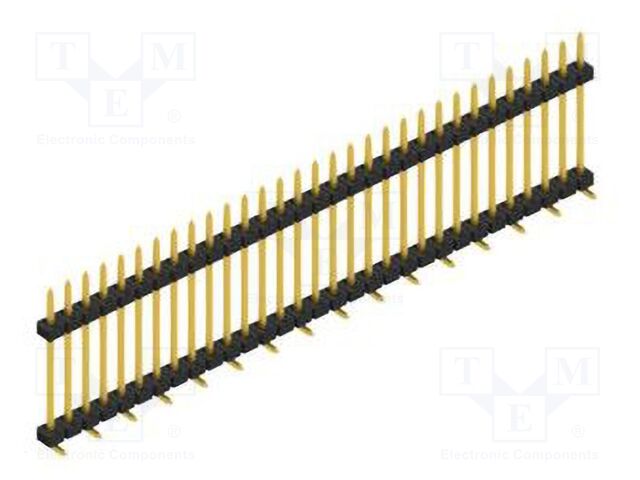 Connector: pin strips; pin header; male; PIN: 31; 2mm; SMT; 1x31