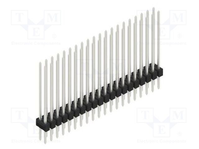 Connector: pin strips; pin header; male; PIN: 40; 2.54mm; THT; 2x20