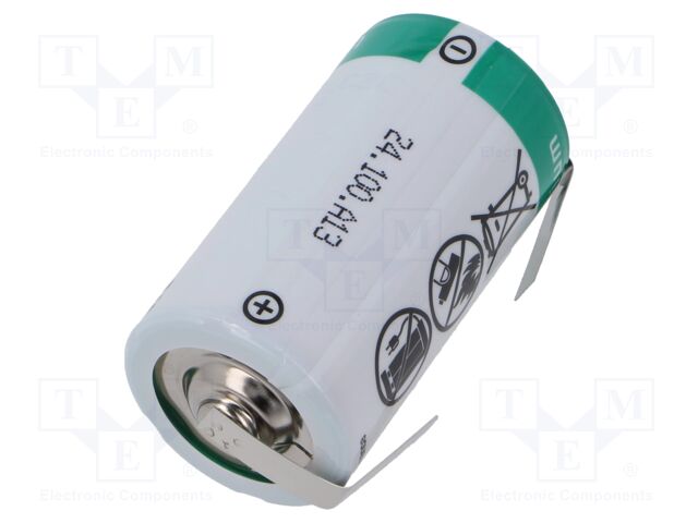 Battery: lithium; C; 3.6V; 8500mAh; non-rechargeable; Ø26x54mm