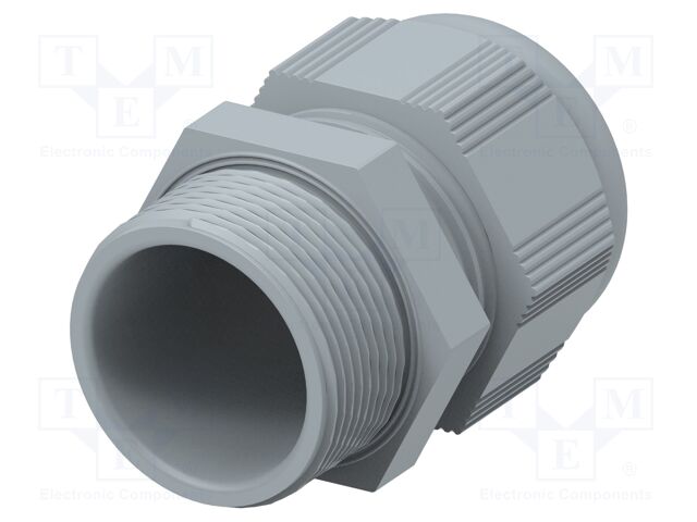 Cable gland; without nut,with long thread; M32; 1.5; IP68; grey