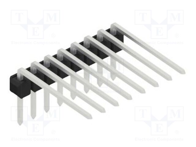 Connector: pin strips; pin header; male; PIN: 8; 2.54mm; THT; 1x8