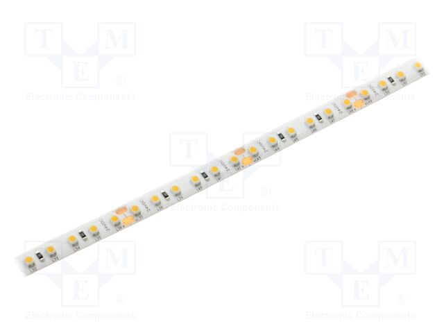 LED tape; white warm; 3528; LED/m: 120; 8.5mm; white PCB; IP65; 120°