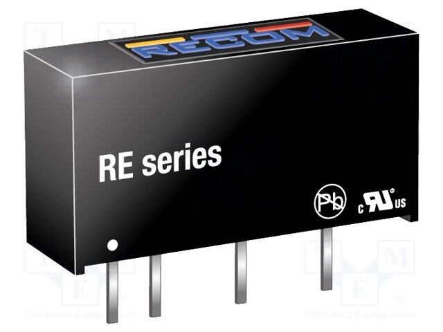 Converter: DC/DC; 1W; Uin: 4.5÷5.5V; Uout: 12VDC; Iout: 83mA; SIP7