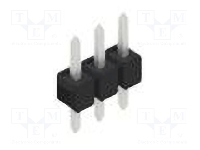 Connector: pin strips; pin header; male; PIN: 3; 2.54mm; THT; 1x3