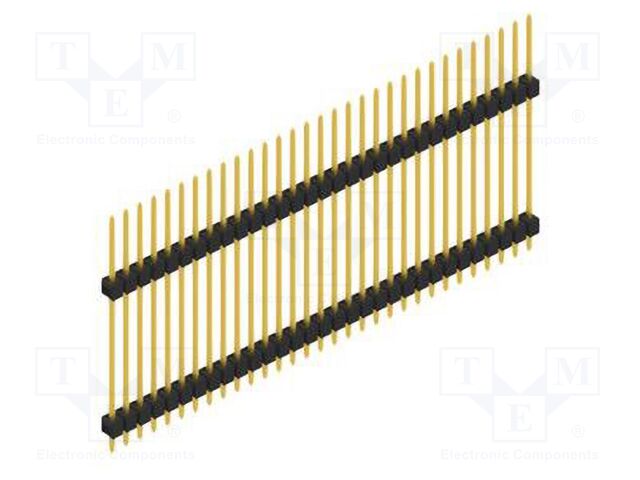 Connector: pin strips; pin header; male; PIN: 31; 2.54mm; THT; 1x31