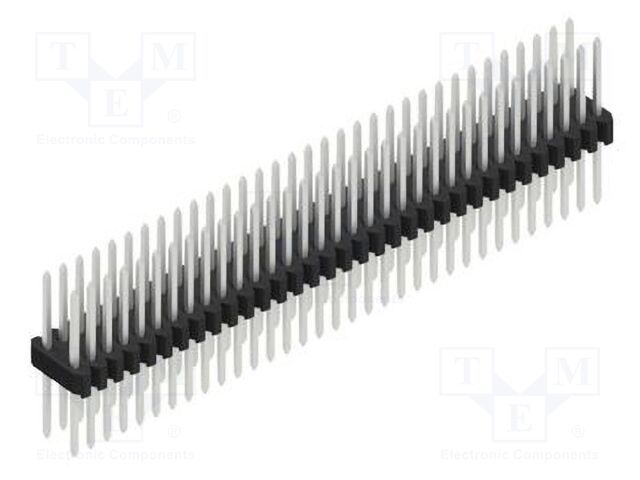 Connector: pin strips; pin header; male; PIN: 66; 1.27mm; THT; 2x33