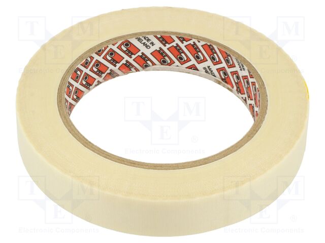 Tape: electrical insulating; W: 19mm; L: 33m; Thk: 0.165mm; white