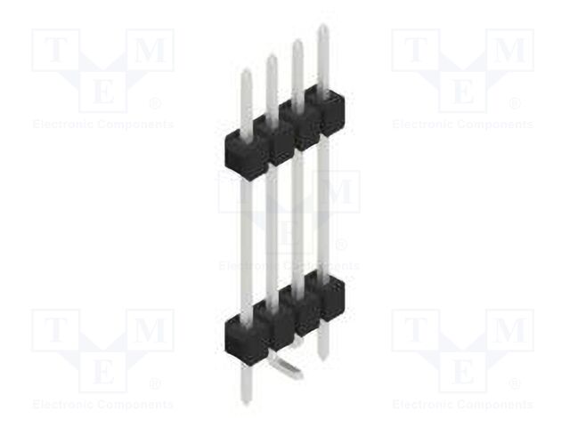 Connector: pin strips; pin header; male; PIN: 4; 2.54mm; SMT; 1x4