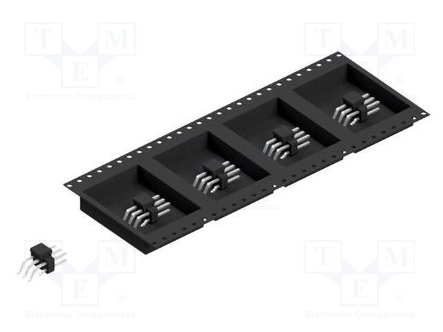 Connector: pin strips; pin header; male; PIN: 6; 2.54mm; SMT; 2x3