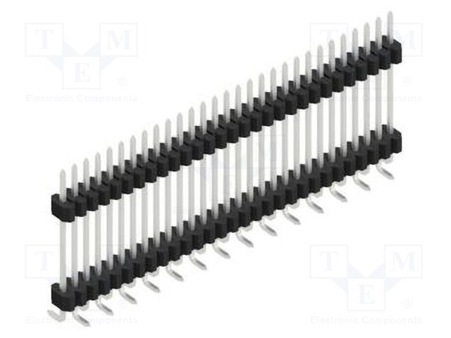 Connector: pin strips; pin header; male; PIN: 29; 1.27mm; SMT; 1x29