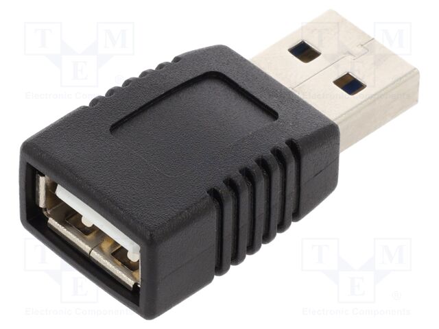 Adapter; USB 2.0; USB A socket,USB A plug double sided
